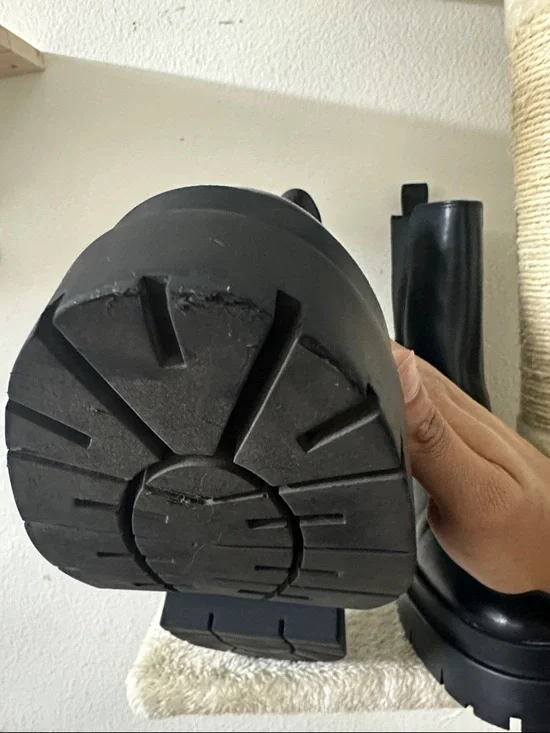 Zara Black Platform Ankle Boots - Women's - Picture 8 of 14